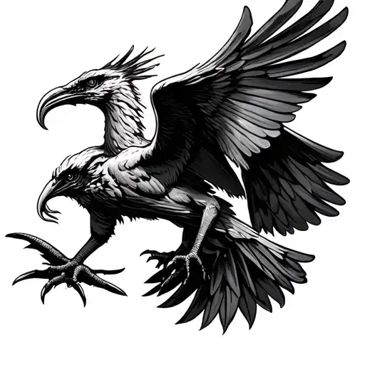 Liver Bird Attacking Prey Detailed