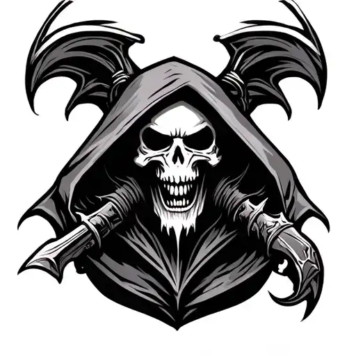 Hooded Reaper Silohuette