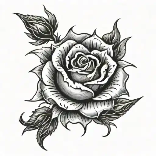 Zulfiqar Shia Islam With Thorns And Rose Intertwined