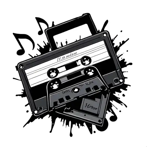 Music Notes Tape Cassette