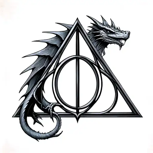 Deathly Hallows Symbol Basilisk Triangle