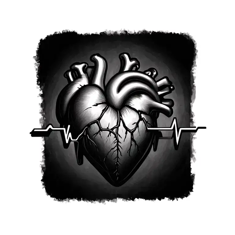 Heartbeat Made From Semi-colons