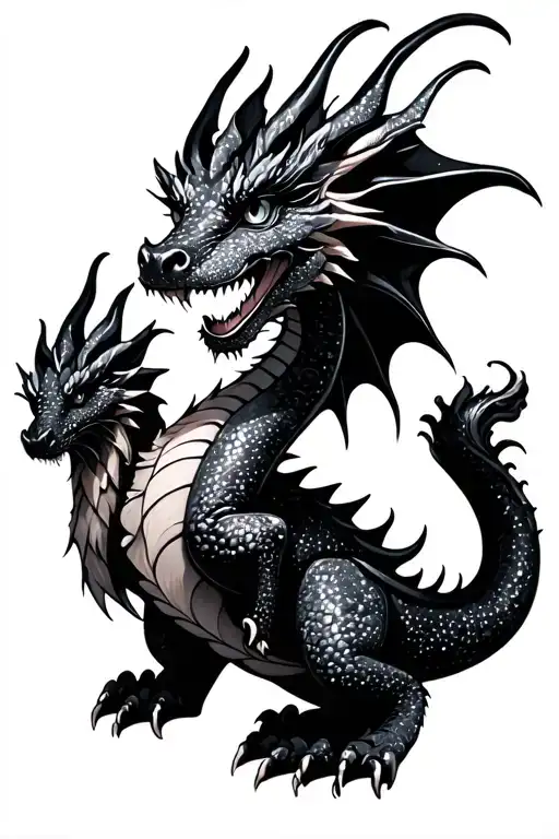 Girly Glitter Dragon