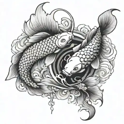 Yin Yang Koi Fish