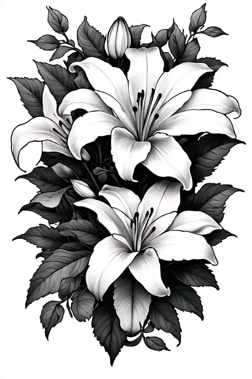 Lillies And Vines Wrapping