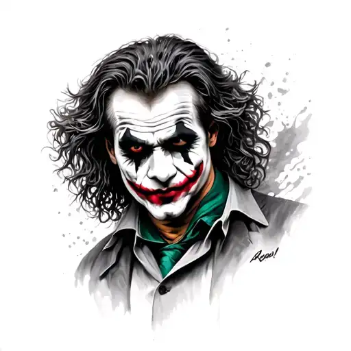 Traditional Style Joker Heath Ledger