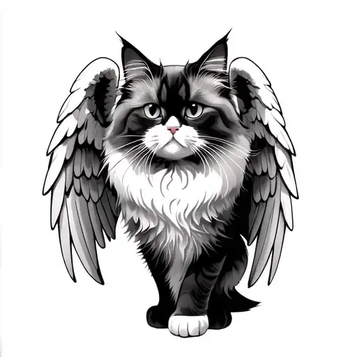 Angel Wings Persian Cat