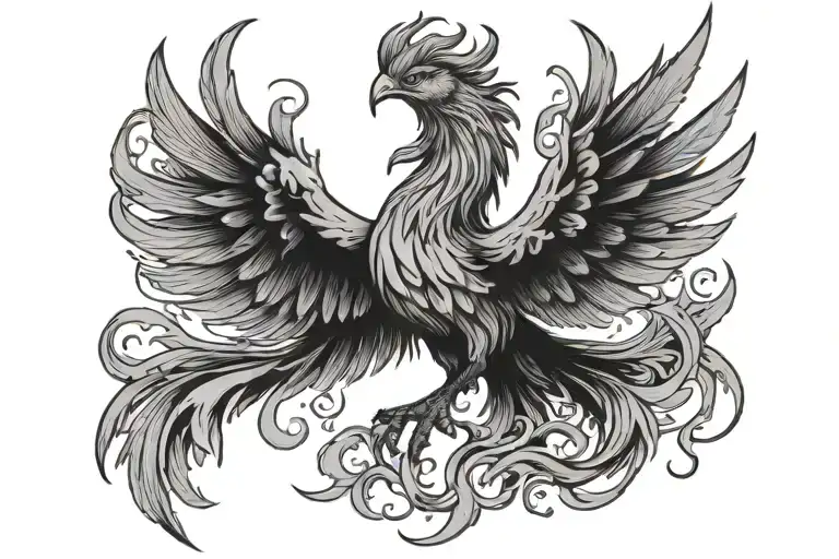 Phoenix Rising From The Ashes