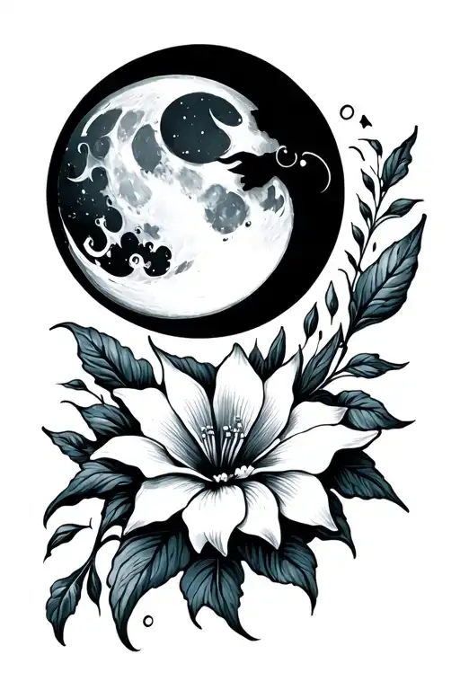 Gibson Moon With Moonflower And Water