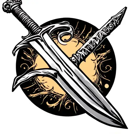 Sword On Left Forearm