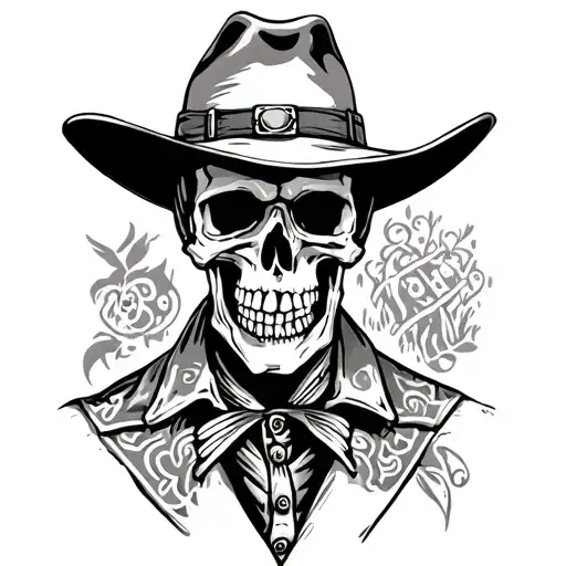 American Trad Cowboy Skeleton