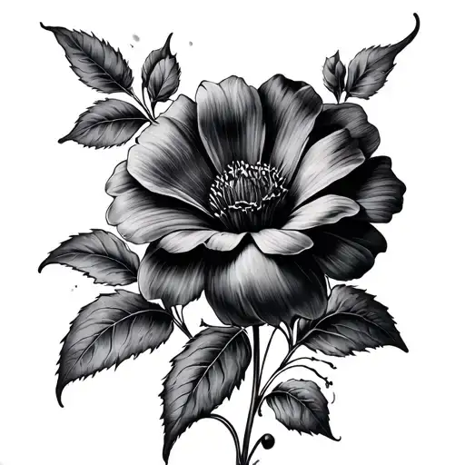 Dark Flower Cover Up