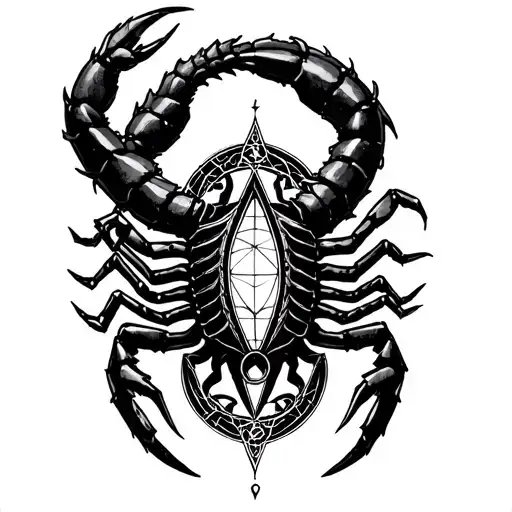 Nigredo Scorpions And Alchemy Transmutation Circle
