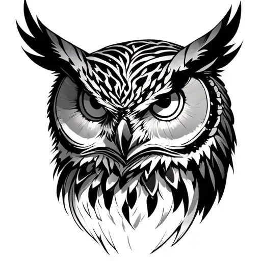 Cybersigilism Owl Head
