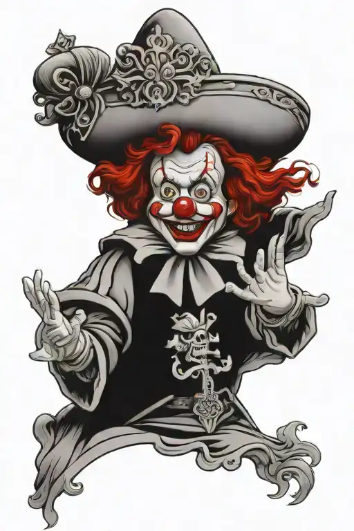 Ronald Mcdonald As A Cathloc Priest At Disney Land