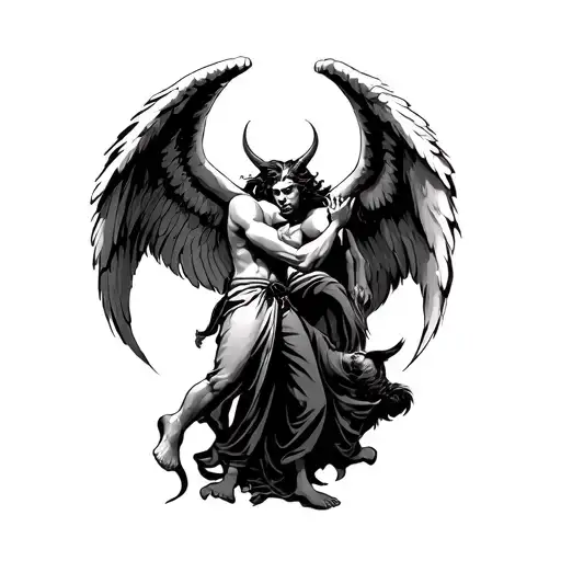 Angel And Devil Fight Scene