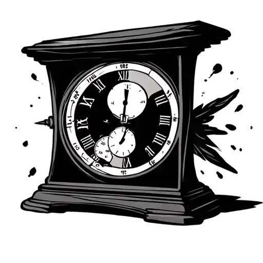 Sandtimer With Clock At The Top