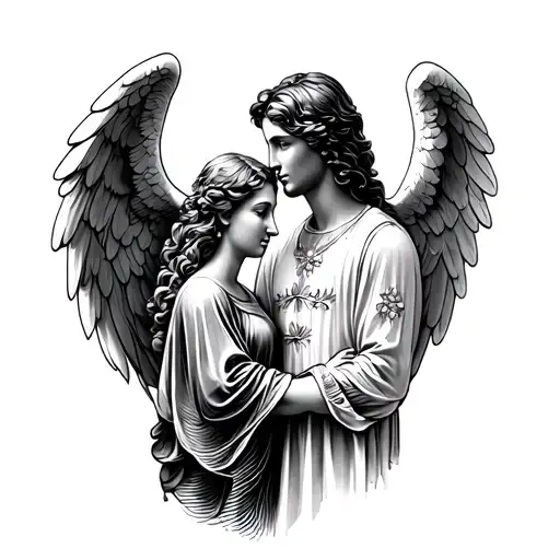 Mum And Dad Fingerprint Infused In An Angel For Guys