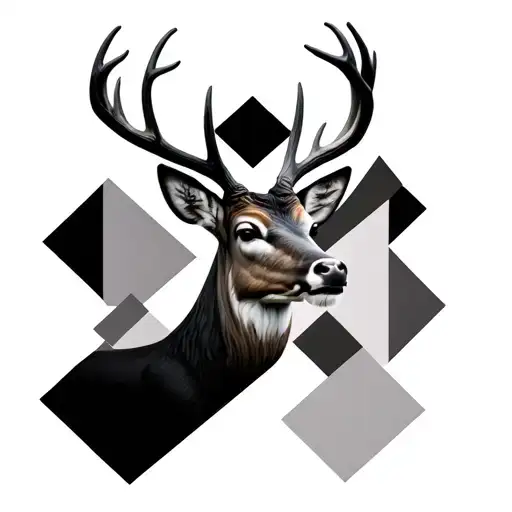 3D Geometric Design Incorporating Whitetail Deer