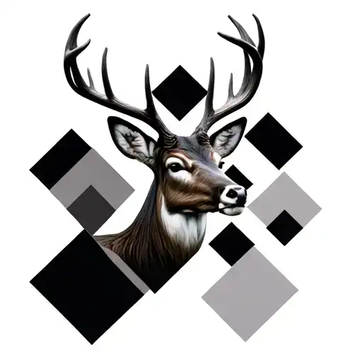 3D Geometric Design Incorporating Whitetail Deer