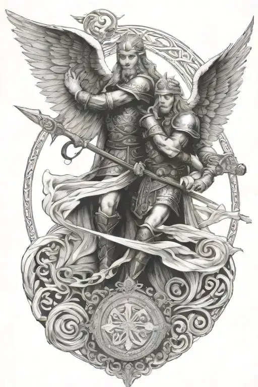 Anglo Saxon Viking Pagan Christian Angels