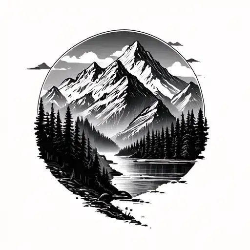 Mountainous Nature Scene