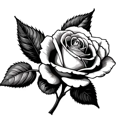 Rose With A Quote As The Stem