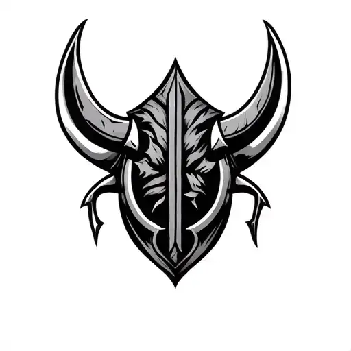 Sayian Crest And Viking Symbol