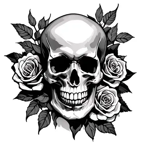 Skull And Roses