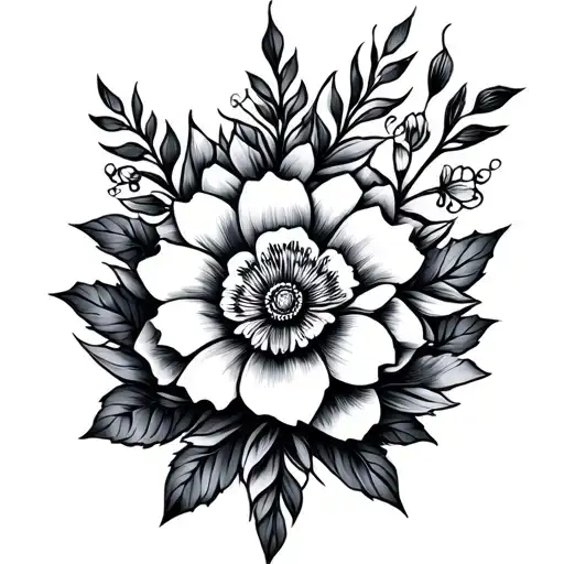 Floral Ornemental Fine Line