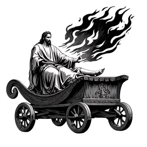 Prophet Elijah In His Chariot Of Fire