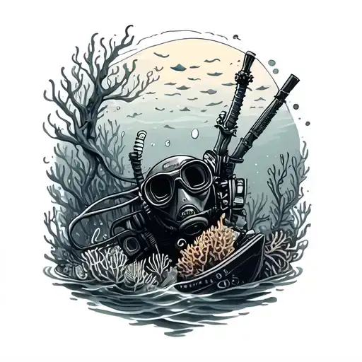 Scuba Dive Wreck And Reef Saltwater Ocean