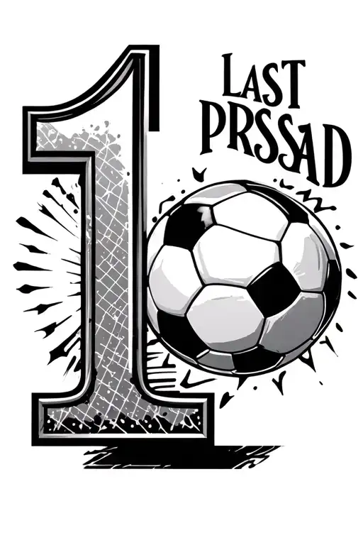Number 1 With Last Name Prasad Soccer Ball Transforming