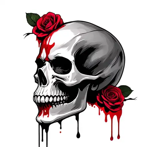 Skull Who Has Blood