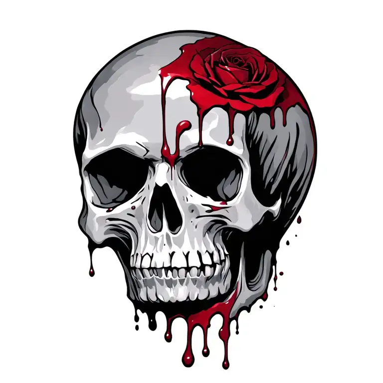 Skull Who Has Blood