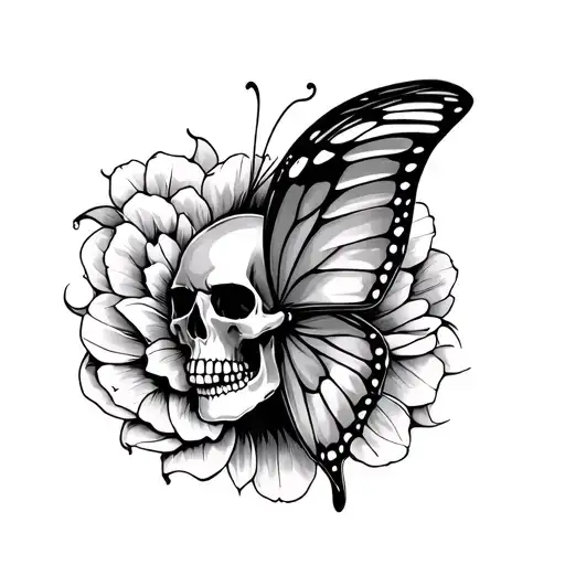 Skull Butterfly