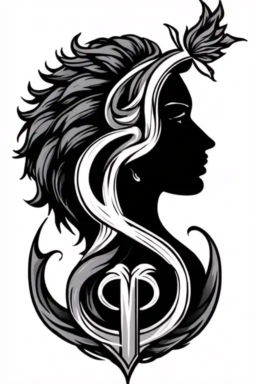 Gemini Sign Combined With A Tarus