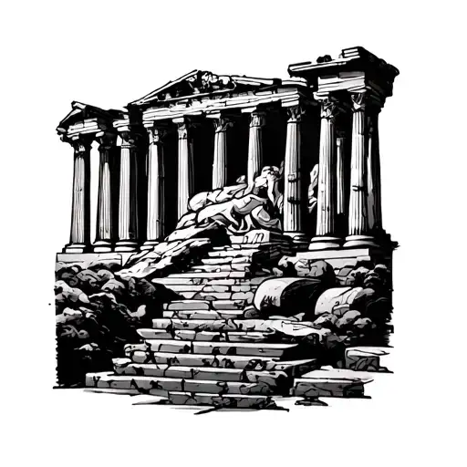 Roman Structures Half Sleeve