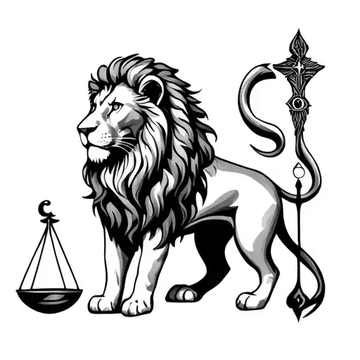 Zodiac Libra&lion
