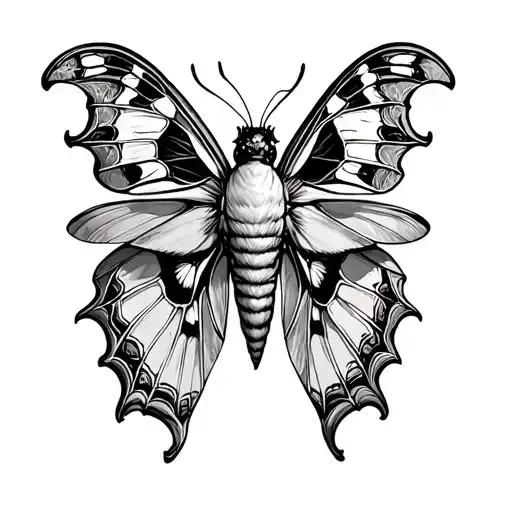 Moth Tattoo Forarm Half Sleeve