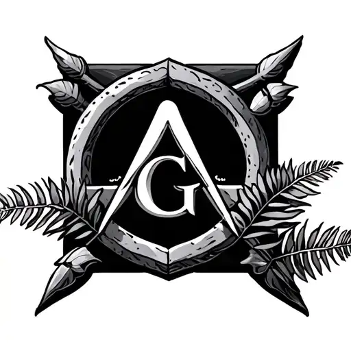 Anchor Fern Masonic Symbols