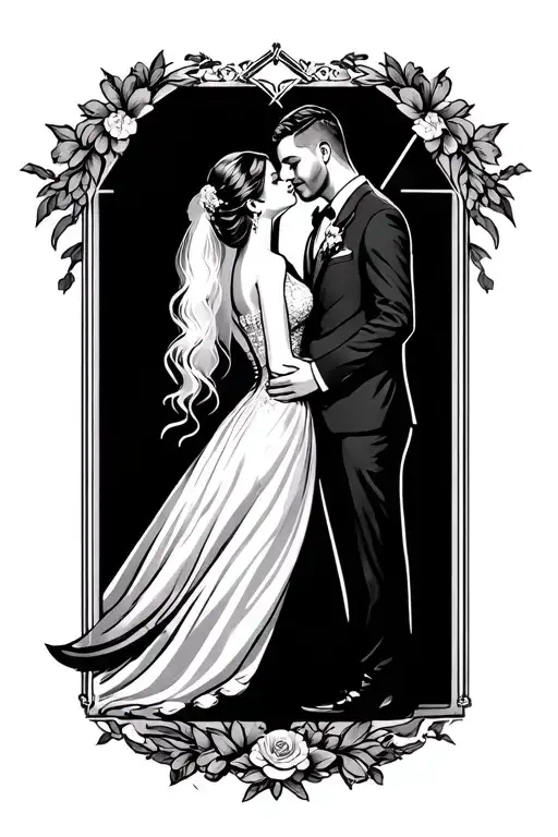 Wedding Anniversary Showing The X