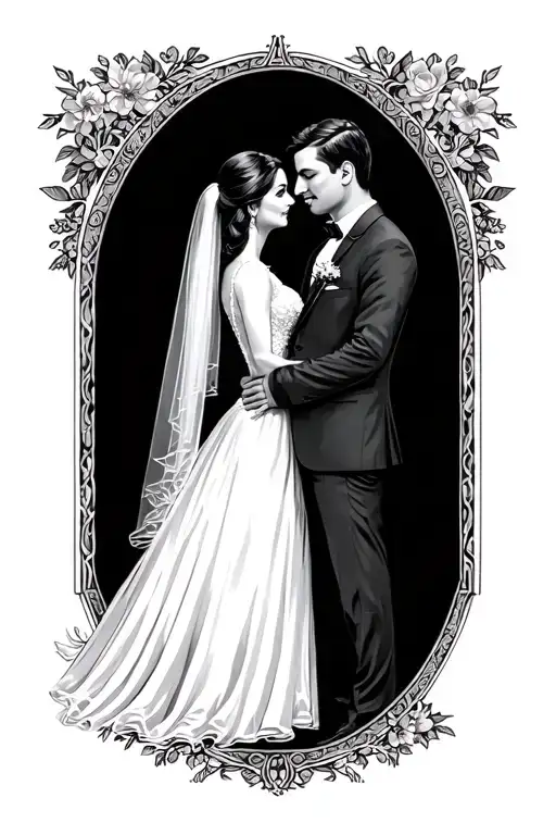 Wedding Anniversary Showing The X