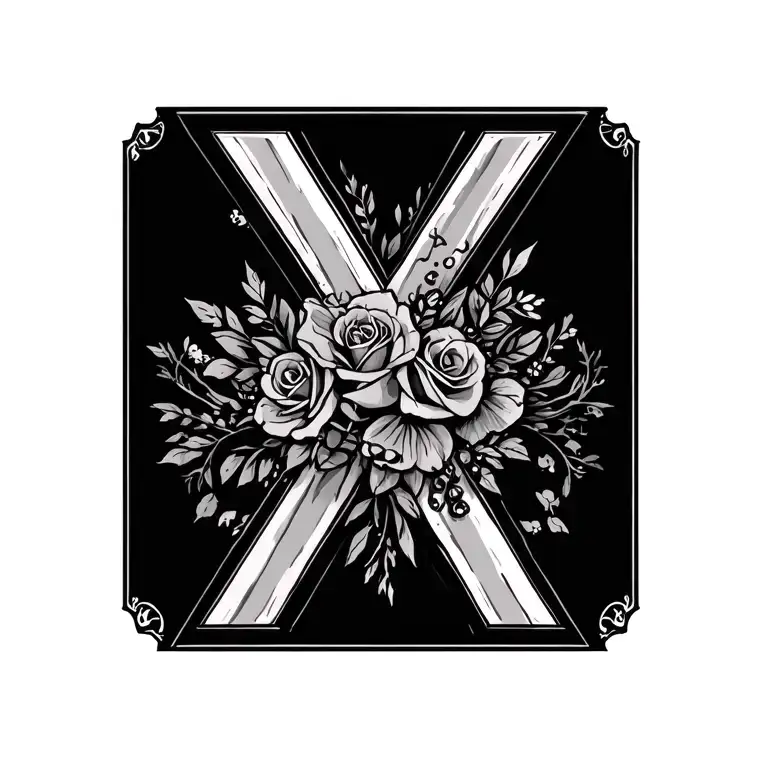 Wedding Anniversary Showing The X