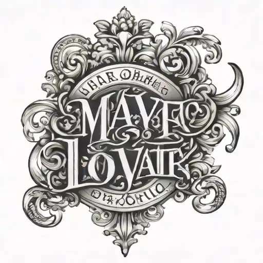 Mia Reason Eva Love In Cal Vato Lettering