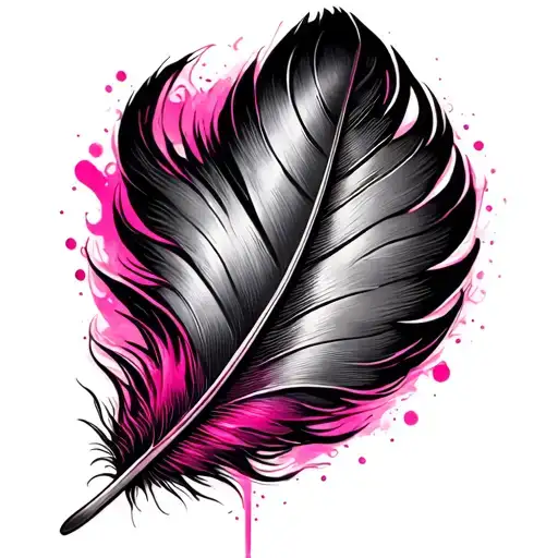 Infinite Pink Feather