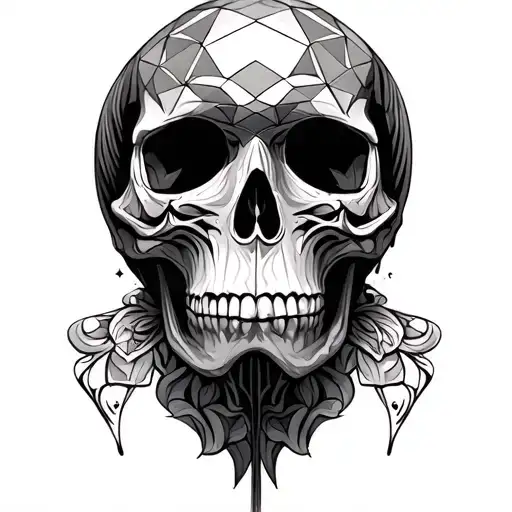 Skull And Geometry Patterns