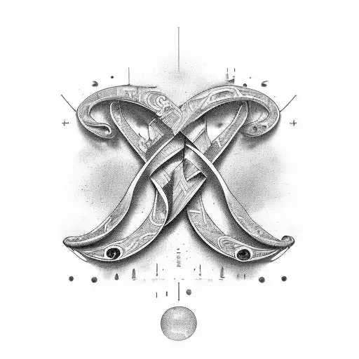 Infinity Symbol With A S And An A