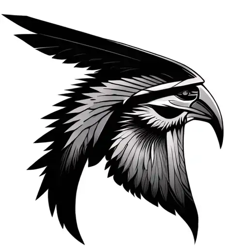 Horus Portrait Looking Straight Ahead