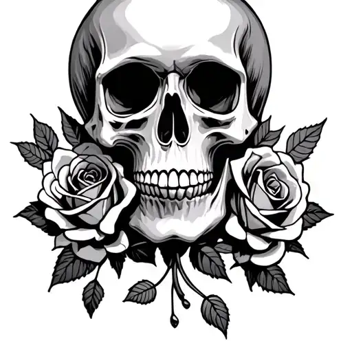 Skull And Roses